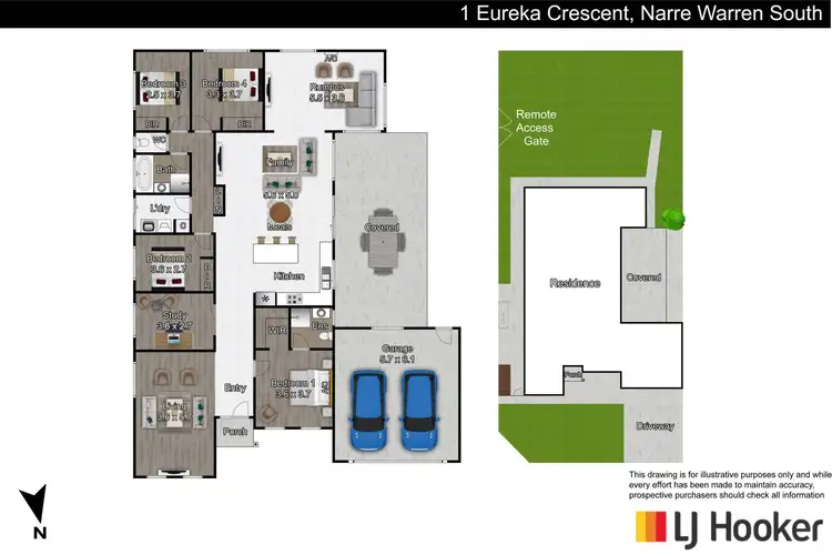 Floorplan of Homely house listing, 1 Eureka Crescent, Narre Warren South VIC 3805