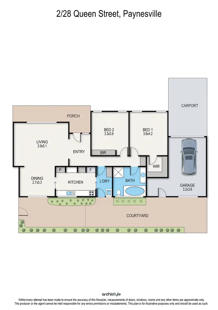 Floorplan of Homely unit listing, Unit 2/28 Queen Street, Paynesville VIC 3880