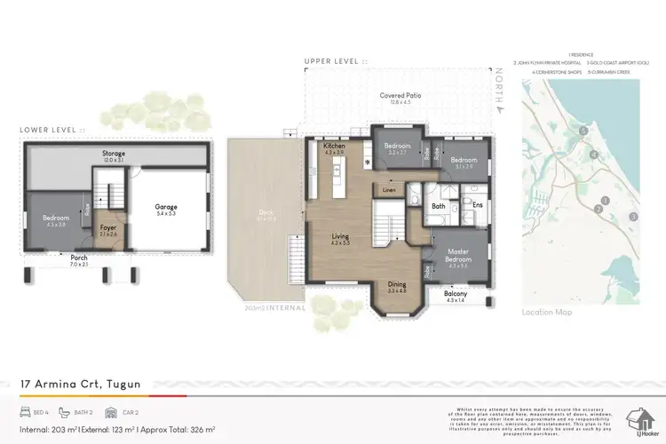 Floorplan of Homely house listing, 17 Armina Court, Tugun QLD 4224