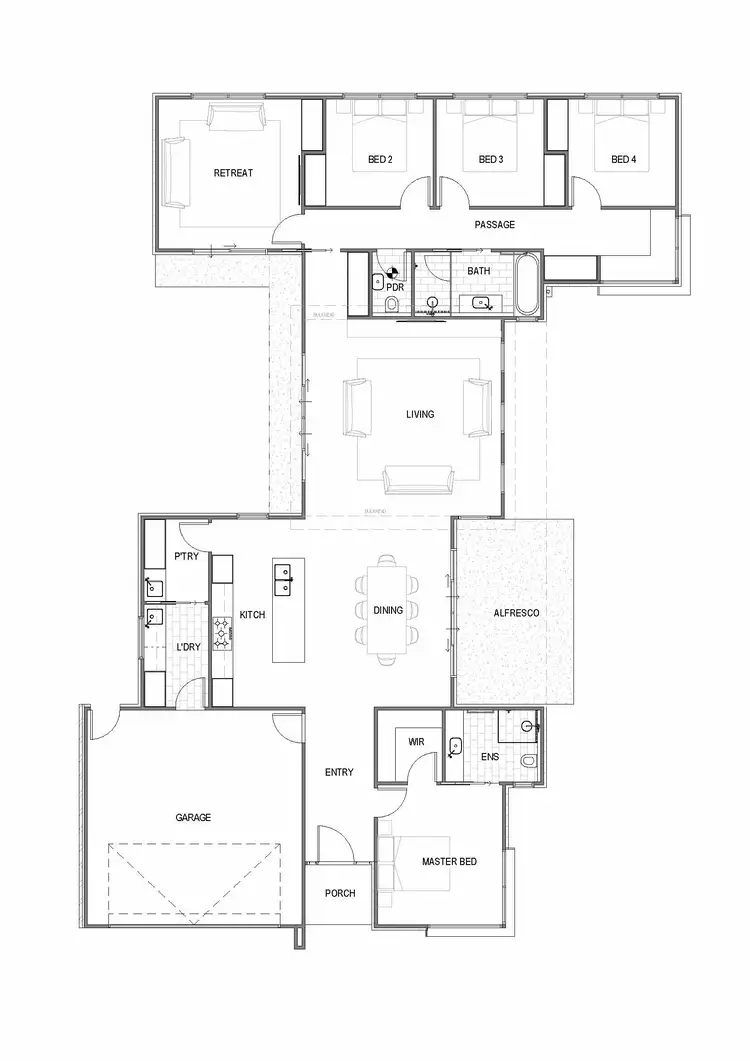 Floorplan of Homely house listing, 27 Simmental Street, Drouin VIC 3818