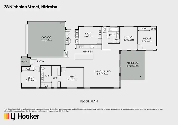 Floorplan of Homely house listing, 28 Nicholas Street, Nirimba QLD 4551