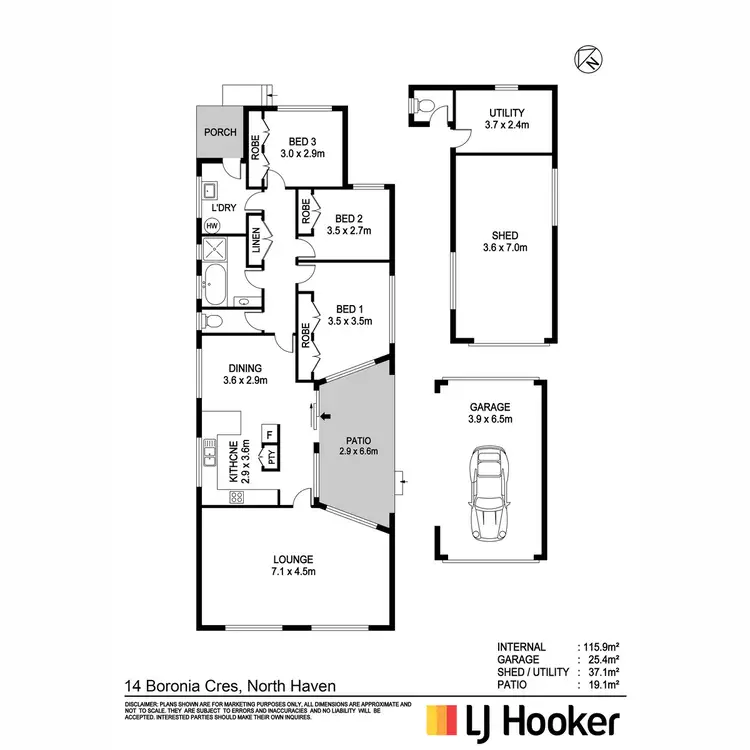 Floorplan of Homely house listing, 14 Boronia Crescent, North Haven NSW 2443