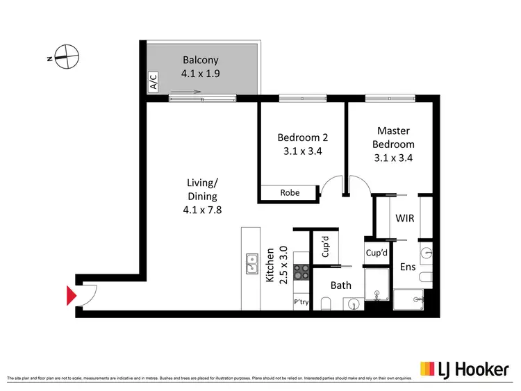 Floorplan of Homely apartment listing, 61/241 Flemington Road, Franklin ACT 2913