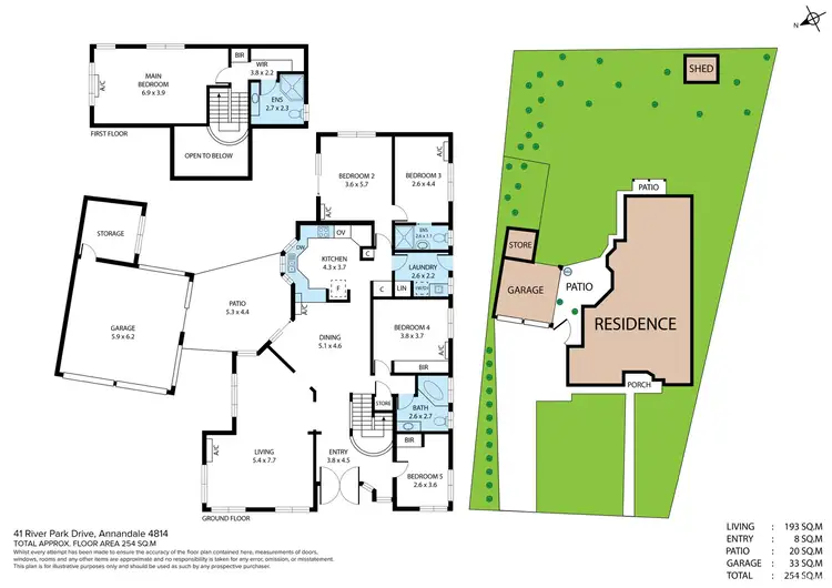 Floorplan of Homely house listing, 41 River Park Drive, Annandale QLD 4814