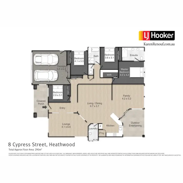 Floorplan of Homely house listing, 8 Cypress Street, Heathwood QLD 4110