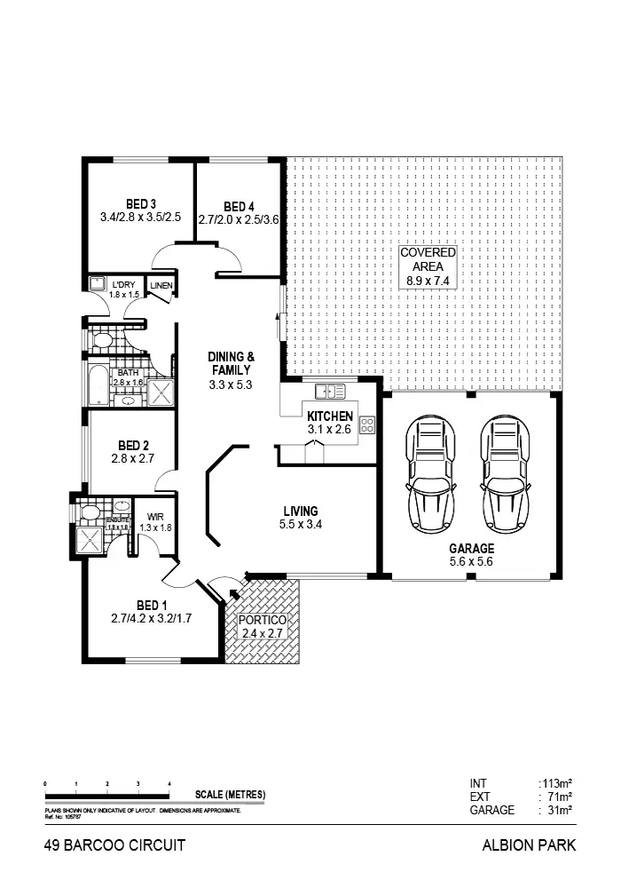 Floorplan of Homely house listing, 49 Barcoo Circuit, Albion Park NSW 2527