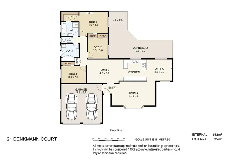 Floorplan of Homely house listing, 21 Denkmann Court, Windaroo QLD 4207