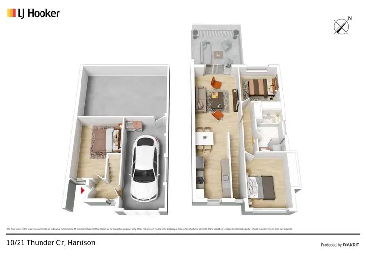 Floorplan of Homely townhouse listing, 10/21 Thunder Circuit, Harrison ACT 2914