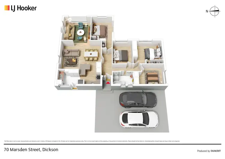 Floorplan of Homely house listing, 70 Marsden Street, Dickson ACT 2602