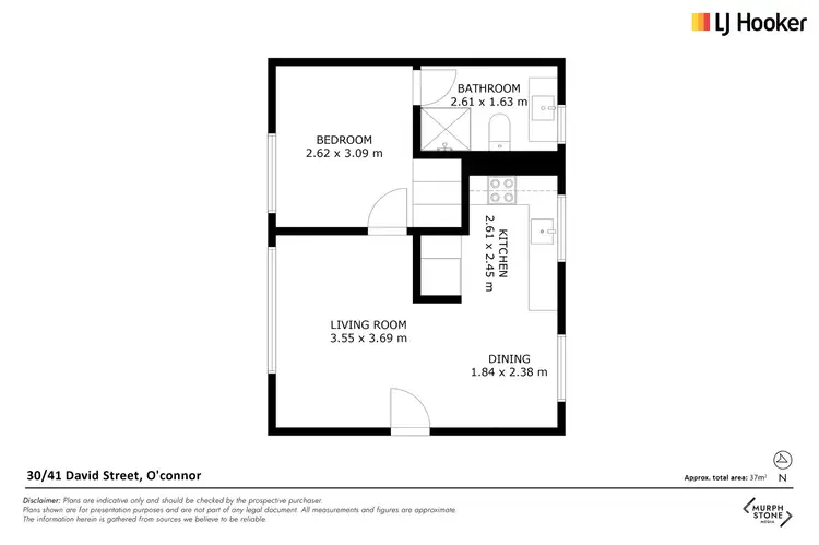 Floorplan of Homely unit listing, 30/41 David Street, O'connor ACT 2602