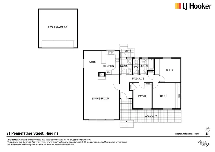 Floorplan of Homely house listing, 91 Pennefather Street, Higgins ACT 2615