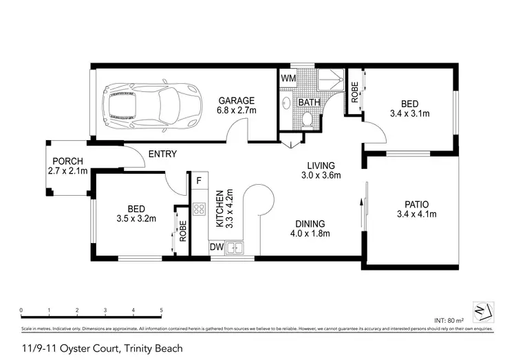Floorplan of Homely unit listing, 11/9-11 Oyster Court, Trinity Beach QLD 4879