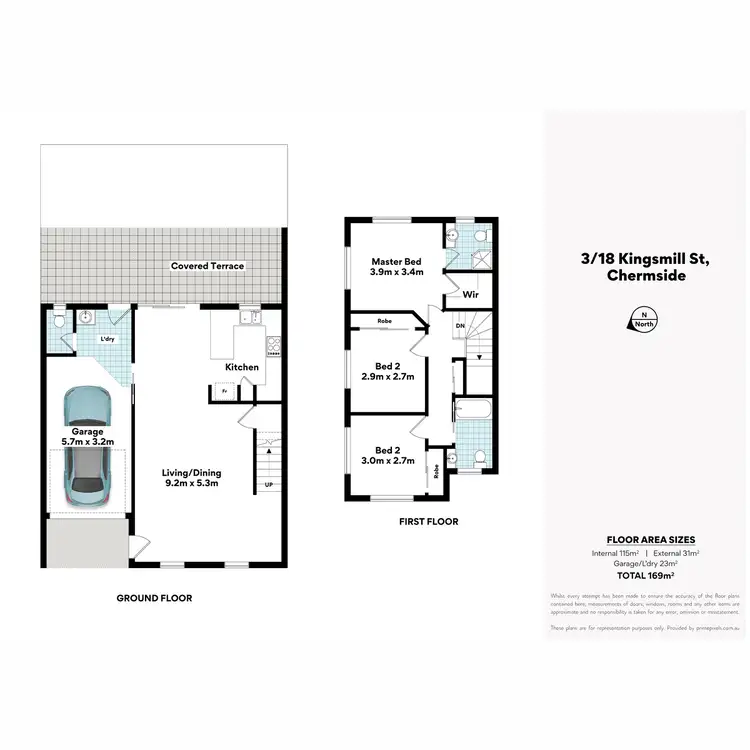 Floorplan of Homely townhouse listing, 3/18 Kingsmill Street, Chermside QLD 4032