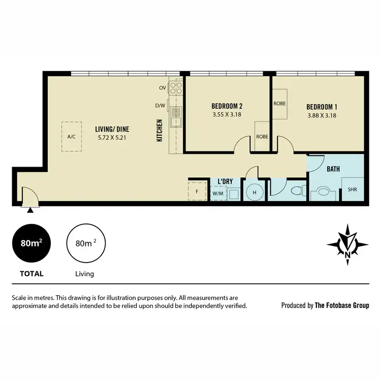 Floorplan of Homely apartment listing, 301/281-286 North Terrace, Adelaide SA 5000