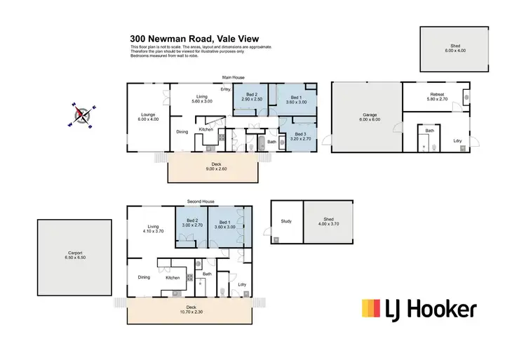 Floorplan of Homely rural property listing, 300 Newman Road, Vale View QLD 4352