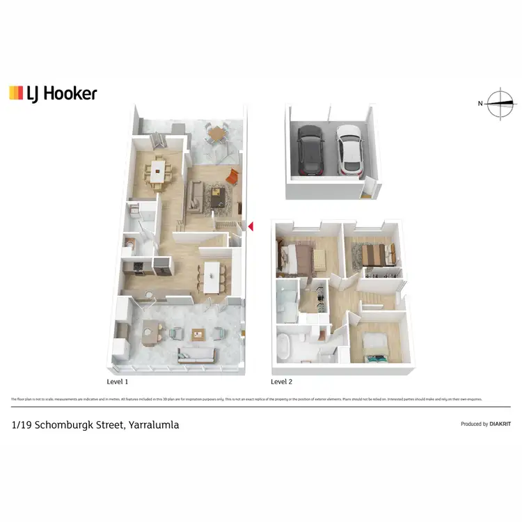 Floorplan of Homely townhouse listing, 1/19 Schomburgk Street, Yarralumla ACT 2600