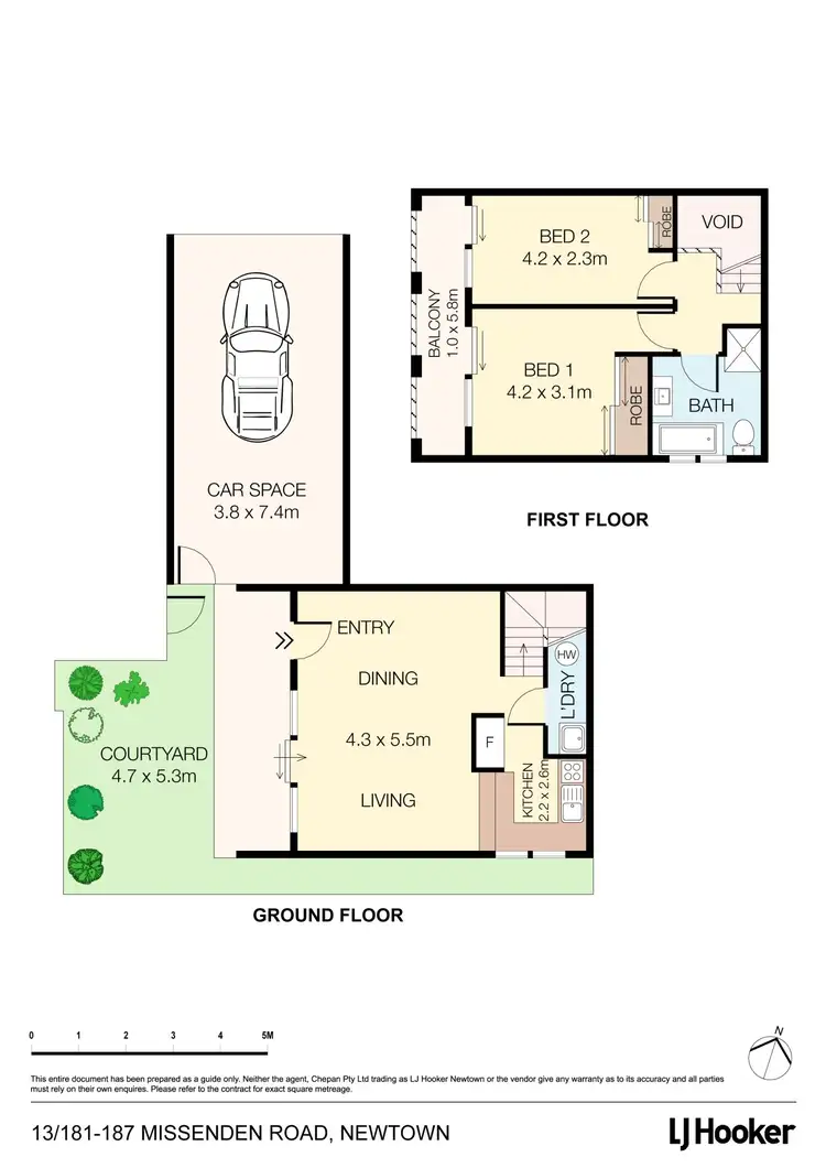 Floorplan of Homely townhouse listing, 13/181 Missenden Rd, Newtown NSW 2042