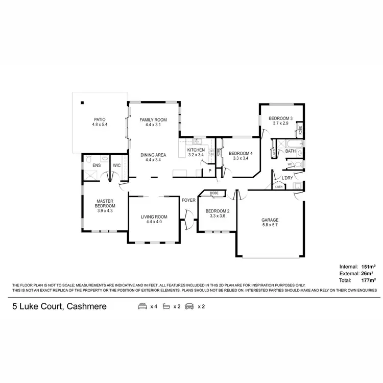 Floorplan of Homely house listing, 5 Luke Court, Cashmere QLD 4500