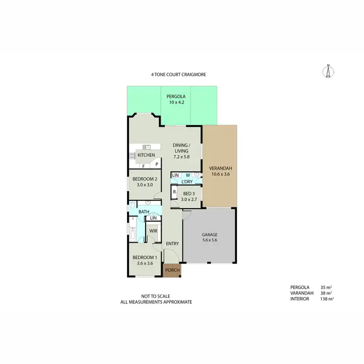 Floorplan of Homely house listing, 4 Tone Court, Craigmore SA 5114