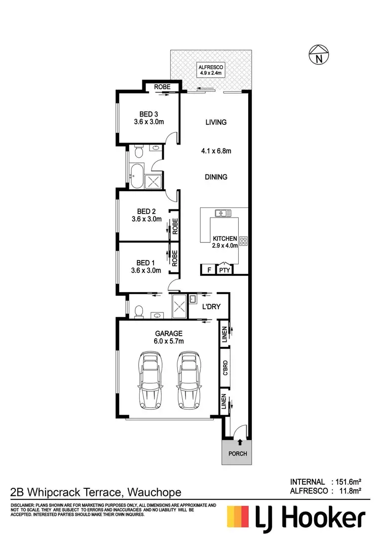Floorplan of Homely villa listing, 2B Whipcrack Terrace, Wauchope NSW 2446