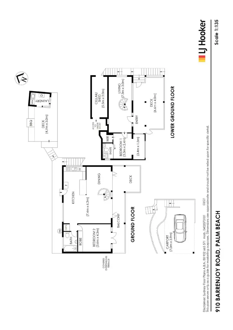 Floorplan of Homely house listing, 910 Barrenjoey Road, Palm Beach NSW 2108