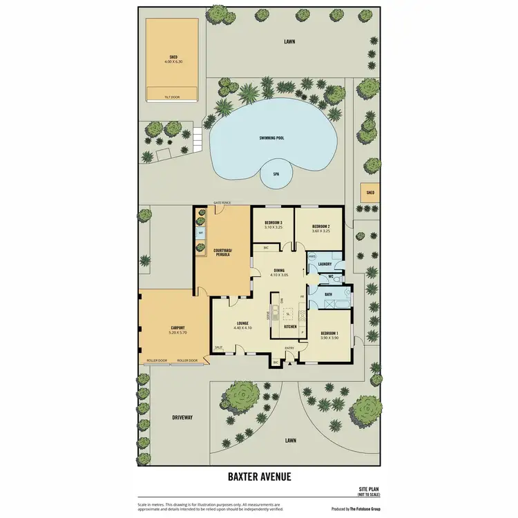Floorplan of Homely house listing, 10 Baxter Avenue, Surrey Downs SA 5126