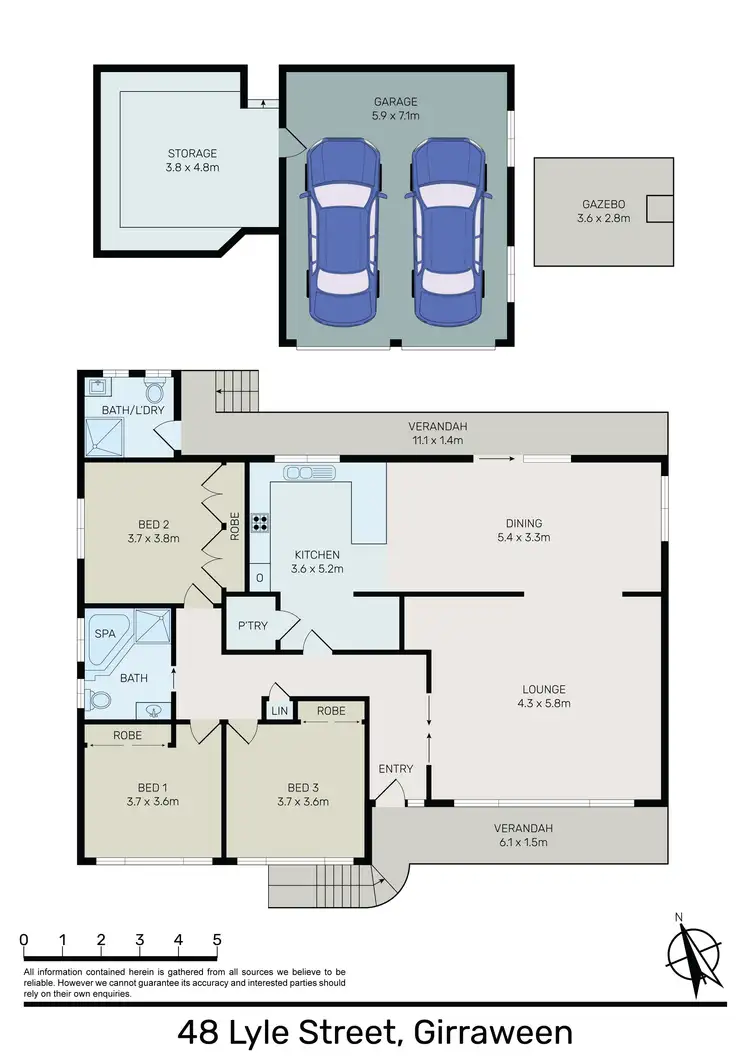 Floorplan of Homely house listing, 48 Lyle Street, Girraween NSW 2145