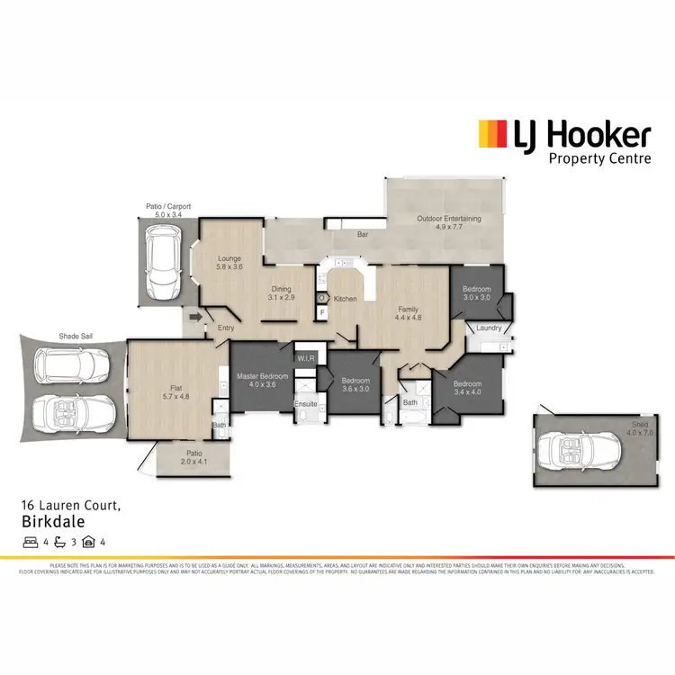Floorplan of Homely house listing, 16 Lauren Court, Birkdale QLD 4159
