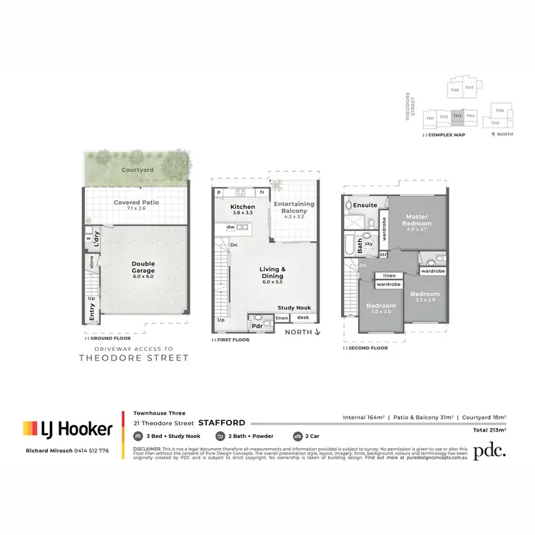 Floorplan of Homely townhouse listing, 3/21 Theodore Street, Stafford QLD 4053