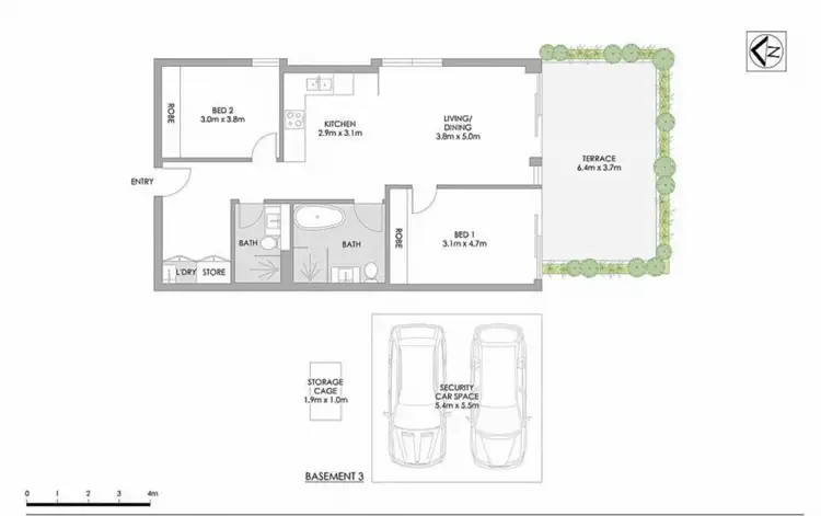 Floorplan of Homely unit listing, 206/1 Pottery Lane, Lane Cove NSW 2066