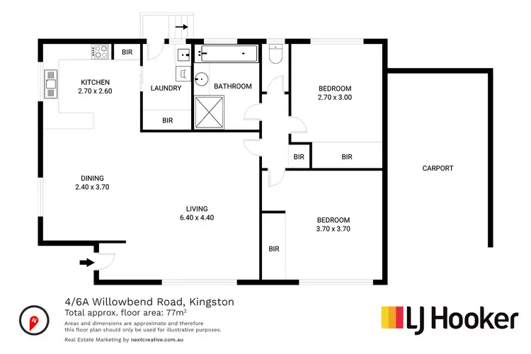 Floorplan of Homely house listing, 4/6a Willowbend Road, Kingston TAS 7050