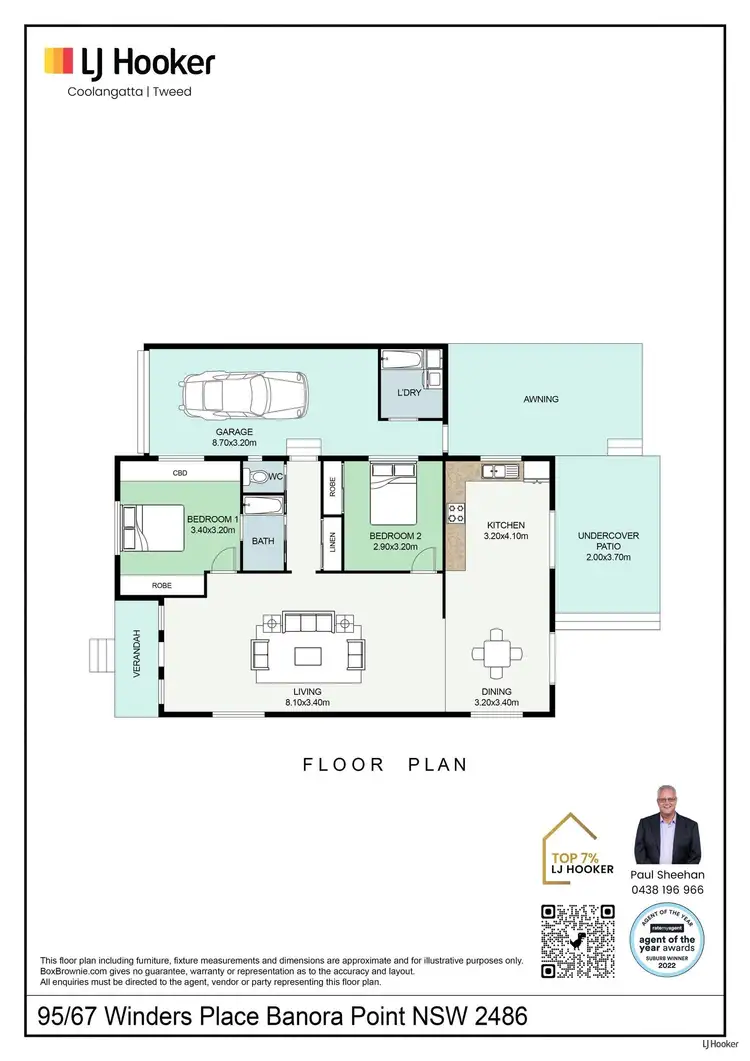 Floorplan of Homely retirement listing, 95/67 Winders Place, Banora Point NSW 2486