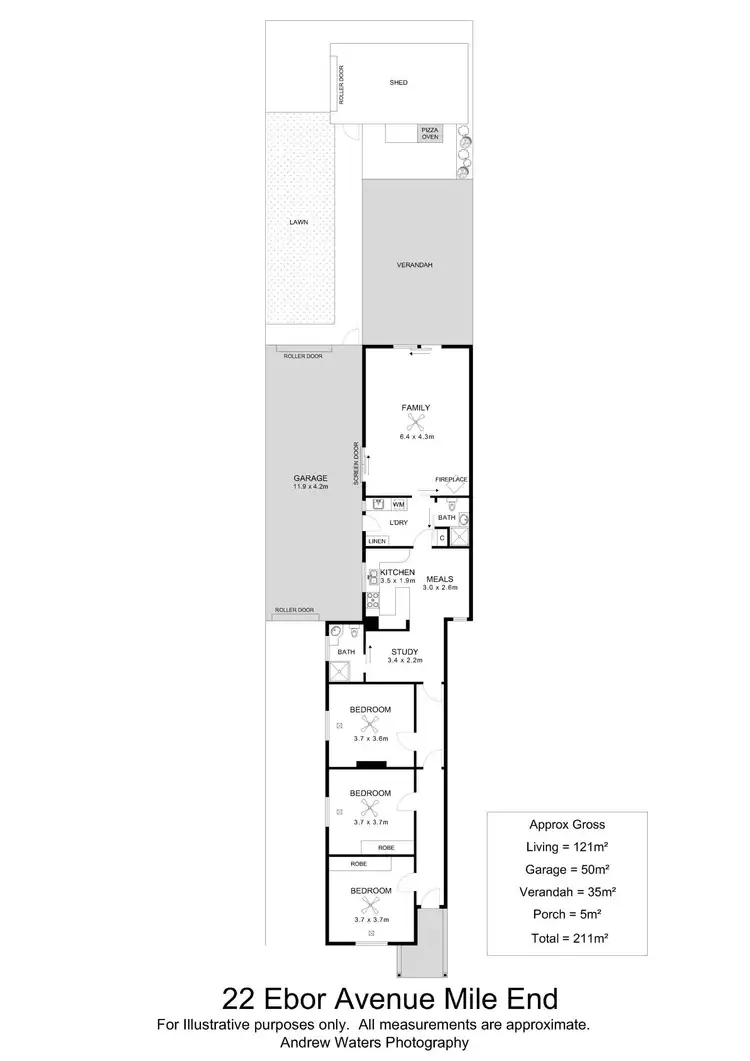 Floorplan of Homely house listing, 22 Ebor Avenue, Mile End SA 5031