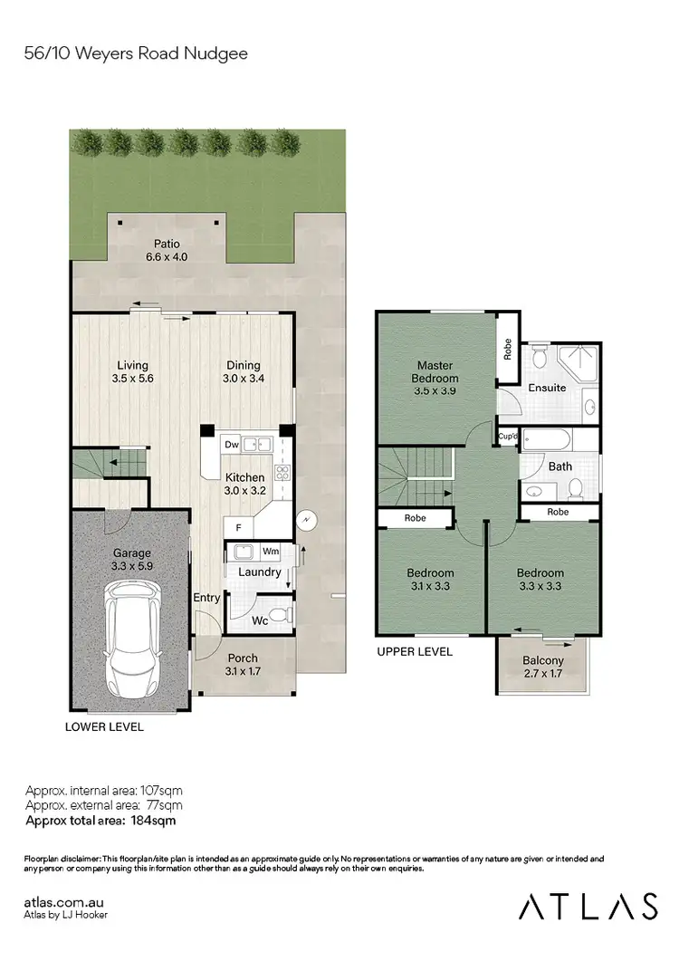 Floorplan of Homely townhouse listing, 56/10 Weyers Road, Nudgee QLD 4014