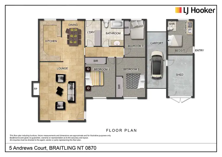 Floorplan of Homely house listing, 5 Andrews Court, Braitling NT 870