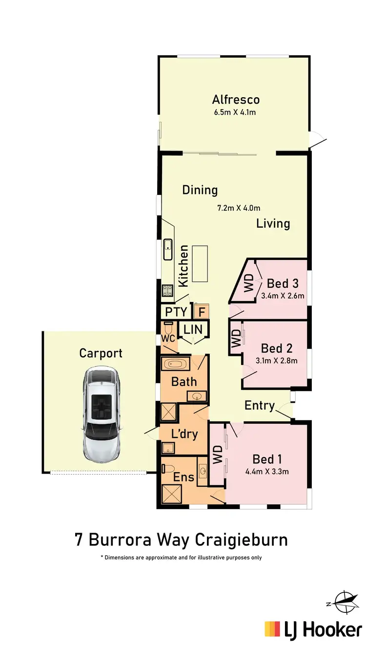 Floorplan of Homely house listing, 7 Burrora Way, Craigieburn VIC 3064