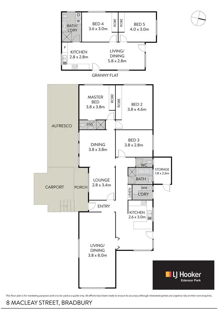 Floorplan of Homely house listing, 8 Macleay Street, Bradbury NSW 2560