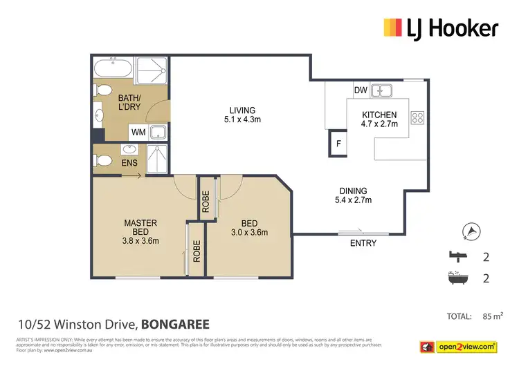 Floorplan of Homely unit listing, 10/52-54 Winston Drive, Bongaree QLD 4507