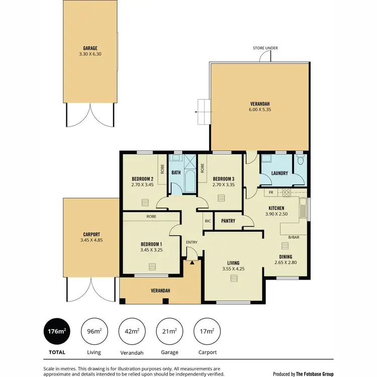 Floorplan of Homely house listing, 9 Hilltop Avenue, Ridgehaven SA 5097
