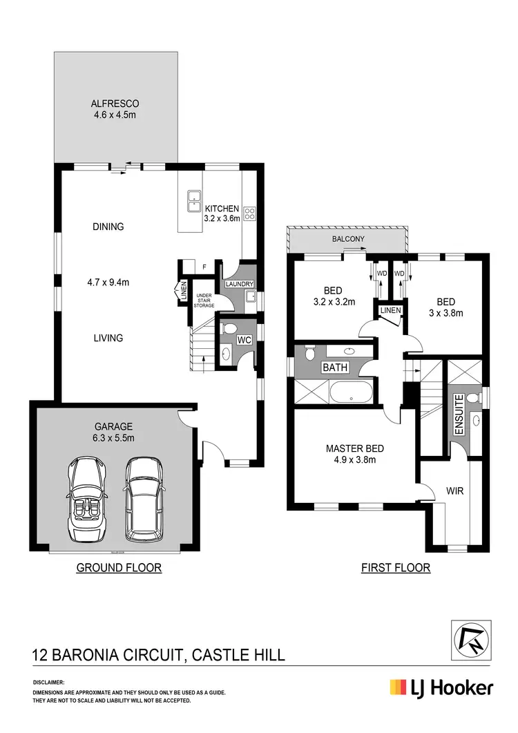 Floorplan of Homely house listing, 12 Baronia Circuit, Castle Hill NSW 2154