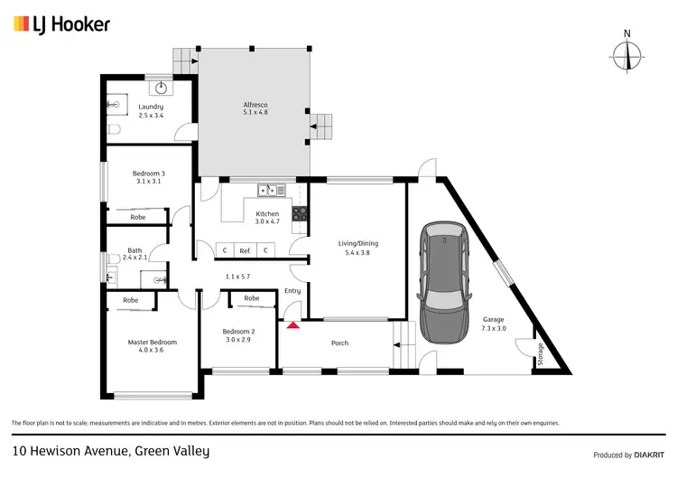 Floorplan of Homely house listing, 10 Hewison Avenue, Green Valley NSW 2168