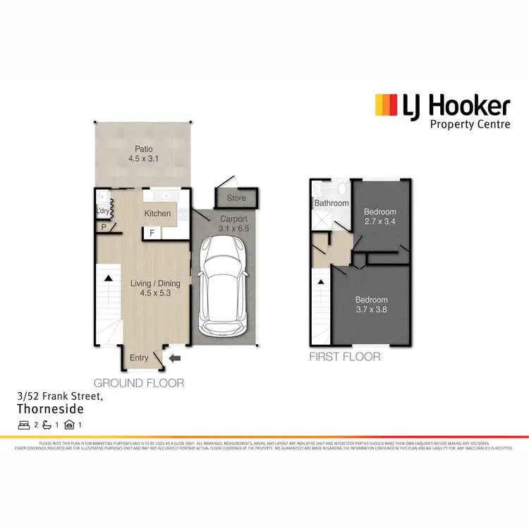 Floorplan of Homely unit listing, 3/52 Frank Street, Thorneside QLD 4158