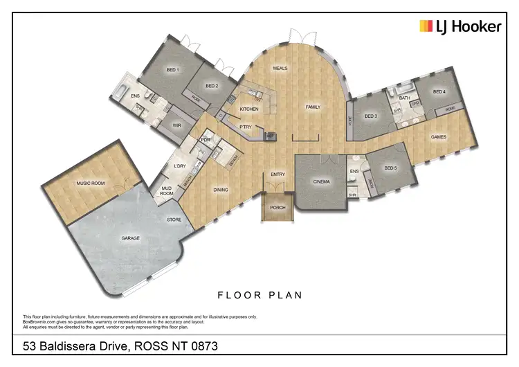 Floorplan of Homely house listing, 53 Baldissera Drive, Ross NT 873
