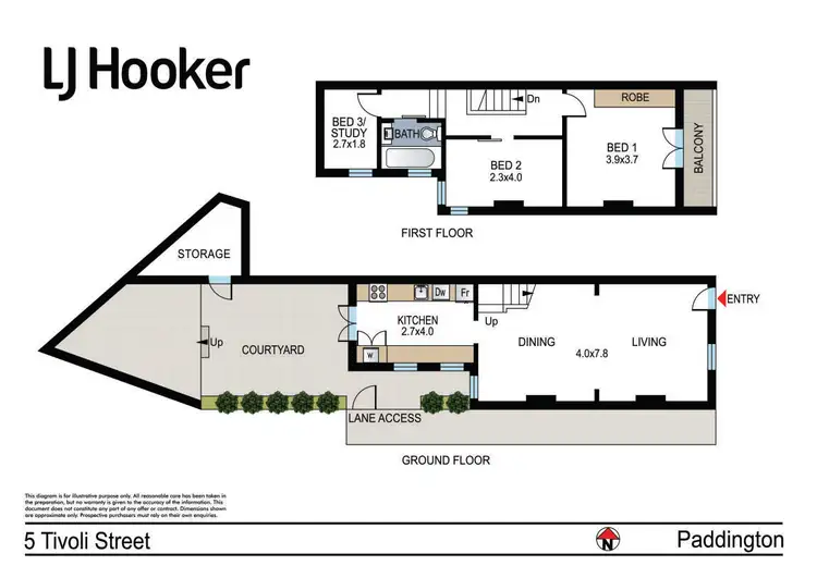 Floorplan of Homely house listing, 5 Tivoli Street, Paddington NSW 2021