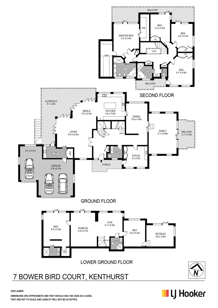 Floorplan of Homely house listing, 7 Bower Bird Court, Kenthurst NSW 2156