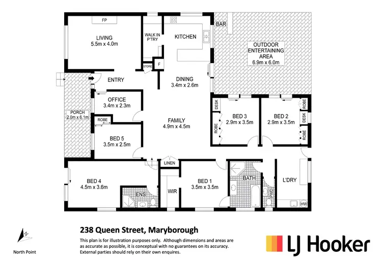 Floorplan of Homely house listing, 238 Queen Street, Maryborough QLD 4650