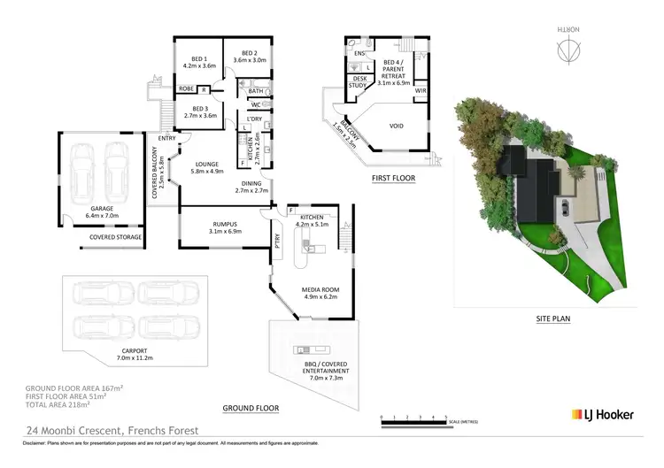 Floorplan of Homely house listing, 24 Moonbi Crescent, Frenchs Forest NSW 2086
