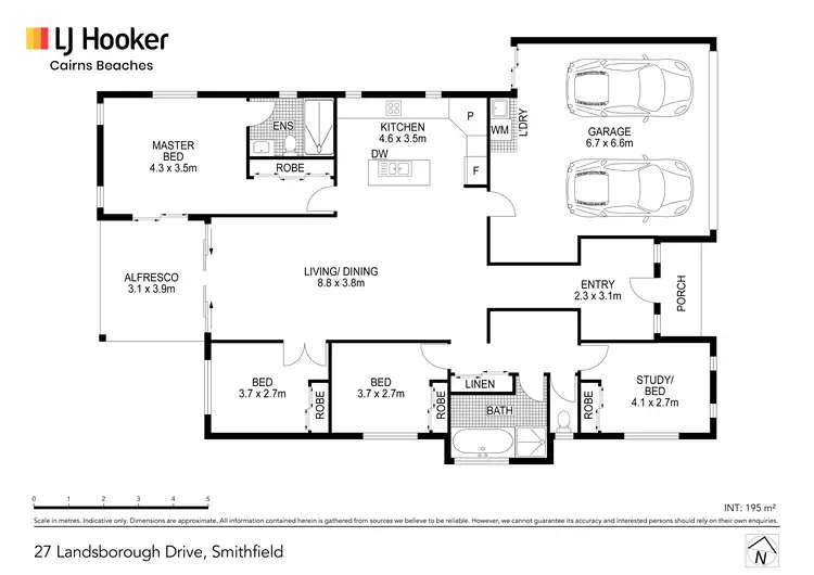 Floorplan of Homely house listing, 27 Landsborough Drive, Smithfield QLD 4878