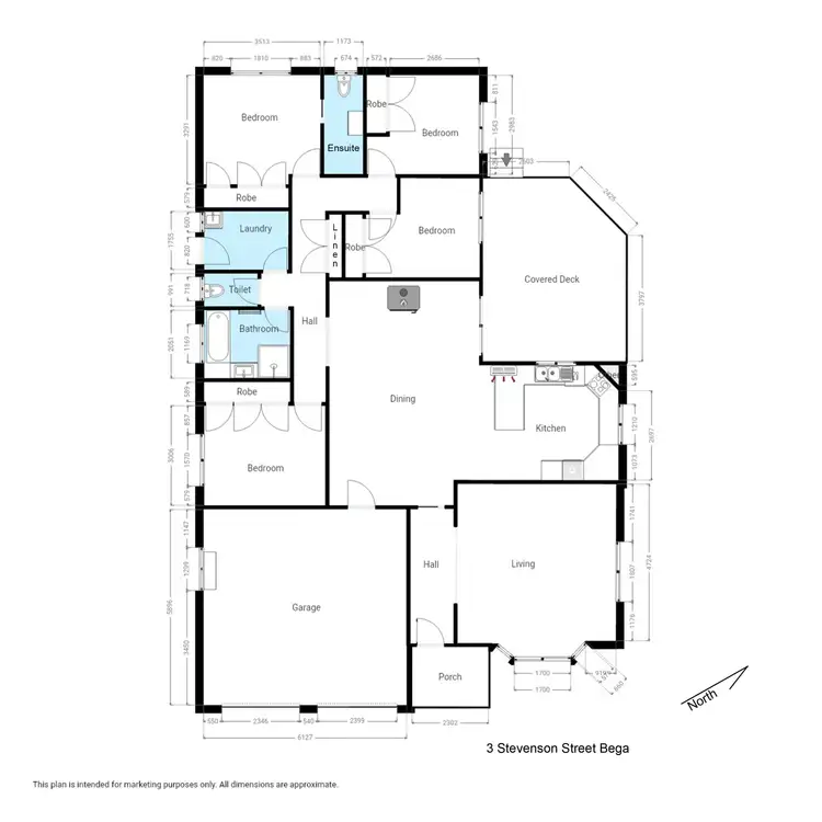 Floorplan of Homely house listing, 3 Stevenson Street, Bega NSW 2550