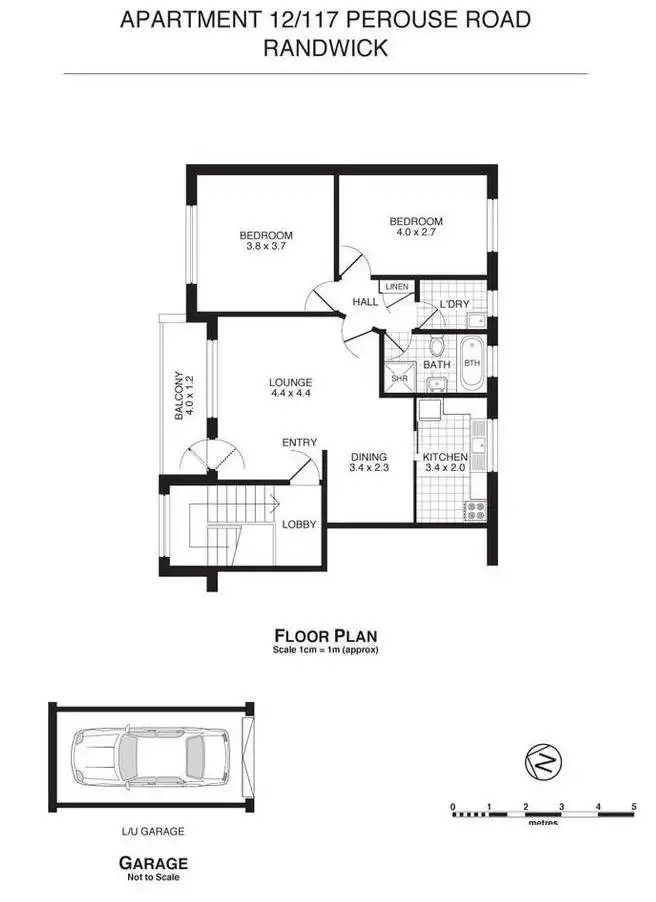 Floorplan of Homely apartment listing, 12/117 Perouse Road, Randwick NSW 2031